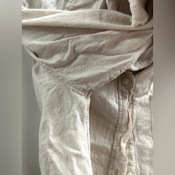 💛Linen Cream Shirt. - Picture 7 of 7